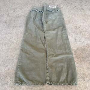 Y2K True Religion World Tour Straight Fit Olive Green Cargo-Style Jeans Size 33